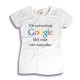 Koszulka damska Nie potrzebuję Google mój mąż wie wszystko
