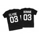 Koszulki Bonnie i Clyde - komplet