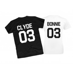 Koszulki Bonnie i Clyde - komplet