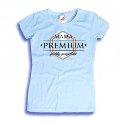 Koszulka damska z nadrukiem Mama Premium quality guaranteed