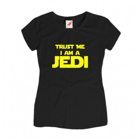 Koszulka damska z nadrukiem Trust me I am a JEDI