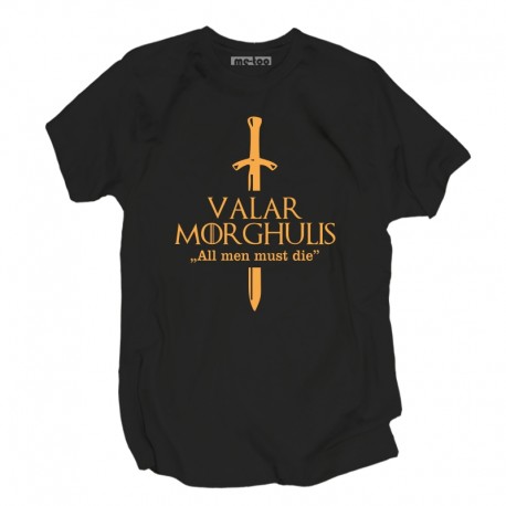 Koszulka męska Valar Morghulis miecz