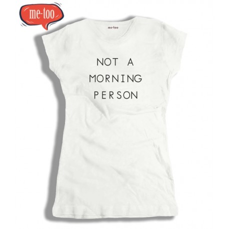 Koszulka damska z nadrukiem Not a morning person