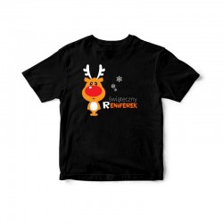 Dziecięca koszulka z nadrukiem Świąteczny reniferek