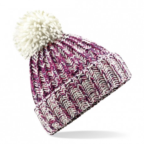 Czapka zimowa dzianinowa Twist-Knit z pomponem Czapka zimowa dzianinowa Twist-Knit z pomponem