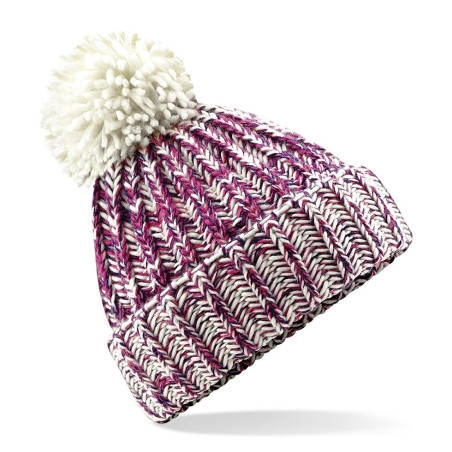 Czapka zimowa dzianinowa Twist-Knit z pomponem
