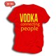 Śmieszna koszulka męska Vodka Connecting people