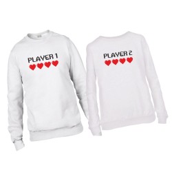 Komplet bluz dla pary Player 1 Player 2