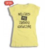 T-shirt damski z nadrukiem Mój facet ma zajebistą dziewczynę