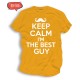 Koszulka męska z nadrukiem: Keep Calm I'm The Best Guy!