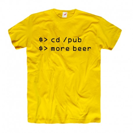 Śmieszne koszulki informatyczne cd /pub more beer