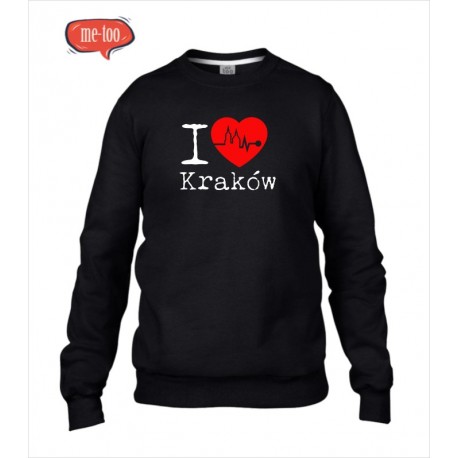 Bluza unisex z nadrukiem I love Kraków